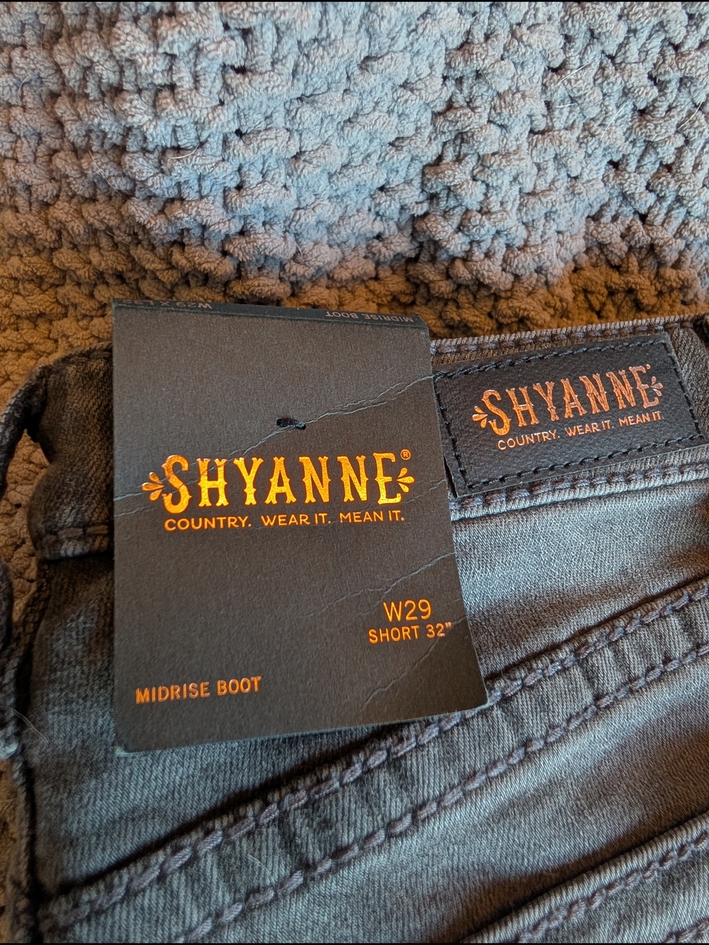 Shyanne Women's Midrise Boot Jeans in Charcoal (W29)